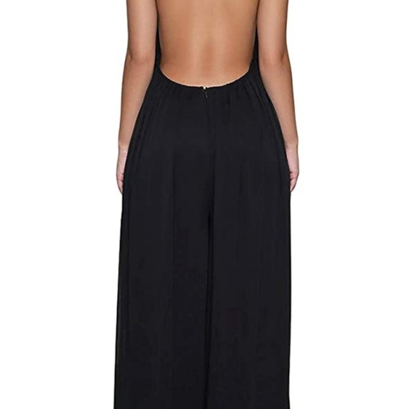 Fashion Black Jumpsuit new size L,XL Available. Chiffon - Picture 5 of 11